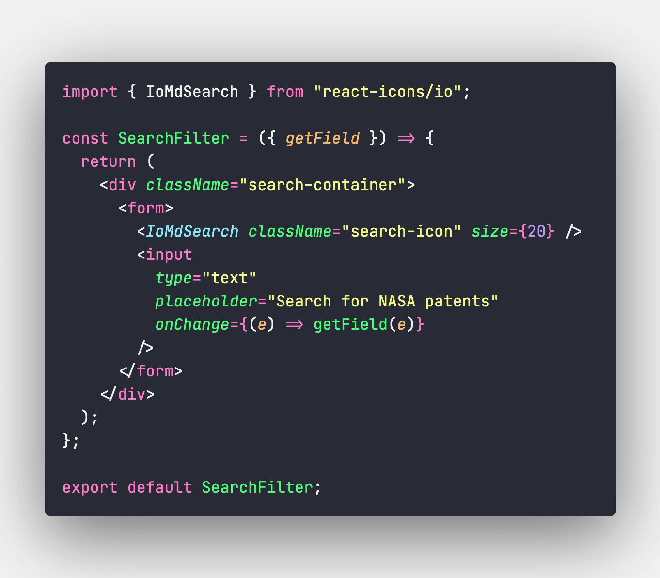 Final SearchFilter